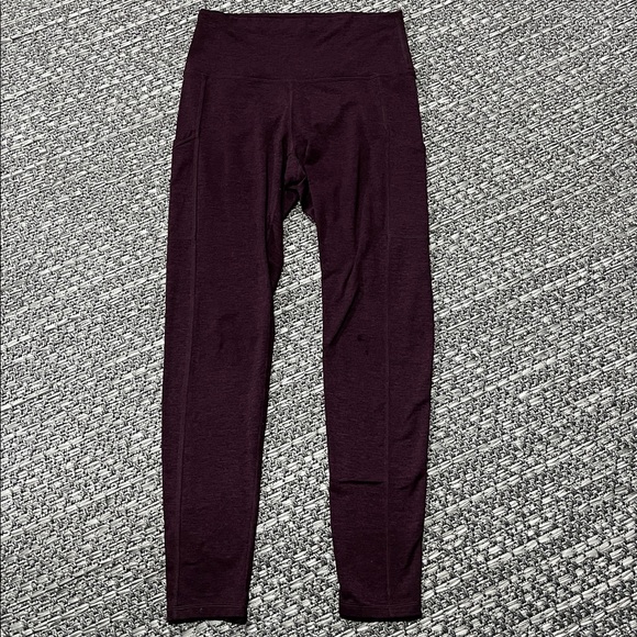 Aerie | Burgundy Leggings With Pockets - Picture 1 of 12
